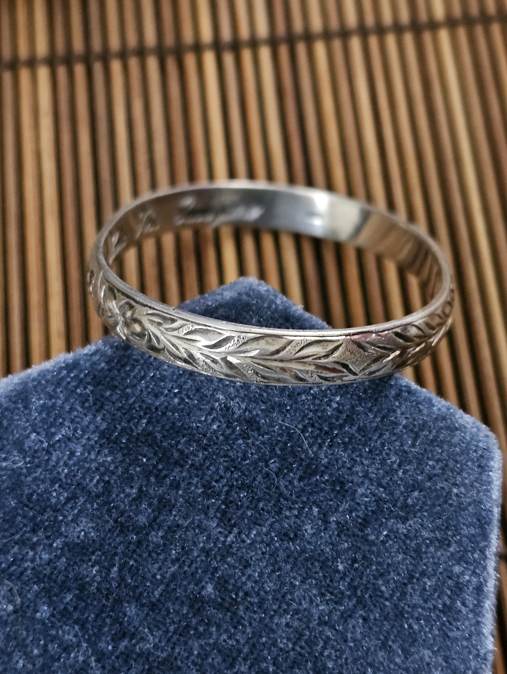 925 Silver Akahai Childs Bangle Bracelet (Vintage) - Picture 4 of 11